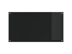 vidaXL Küchenrückwand Schwarz 110 x 60 x 0,6 cm Gehärtetes Glas 42001300