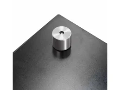 vidaXL Küchenrückwand Schwarz 70x60 cm Hartglas 249483