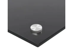 vidaXL Küchenrückwand Schwarz 80x40 cm Hartglas 249484