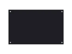 vidaXL Küchenrückwand Schwarz 80x50 cm Hartglas 249485