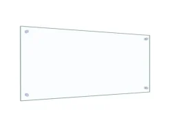 vidaXL Küchenrückwand Transparent 90×40 cm Hartglas 249472
