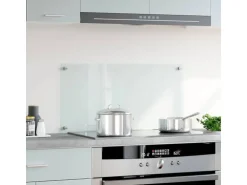 vidaXL Küchenrückwand Transparent 80×40 cm Hartglas 249469
