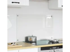 vidaXL Küchenrückwand Transparent 80 x 50 cm Gehärtetes Glas 42018024