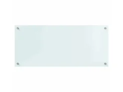 vidaXL Küchenrückwand Weiß 90 x 40 cm Gehärtetes Glas 42018014