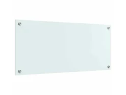 vidaXL Küchenrückwand Weiß 90 x 40 cm Gehärtetes Glas 42018014