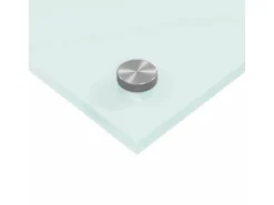 vidaXL Küchenrückwand Weiß 90 x 40 cm Gehärtetes Glas 42018014