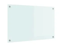 vidaXL Küchenrückwand Weiß 80 x 50 cm Gehärtetes Glas 42018012