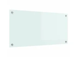 vidaXL Küchenrückwand Weiß 80 x 40 cm Gehärtetes Glas 42018011