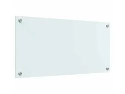 vidaXL Küchenrückwand Weiß 80 x 40 cm Gehärtetes Glas 42018011