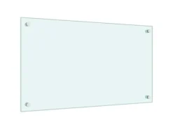vidaXL Küchenrückwand Weiß 70x40 cm Hartglas 249451