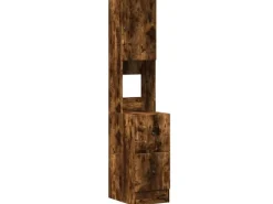 vidaXL Küchenschrank Räuchereiche 35x50x180 cm Holzwerkstoff