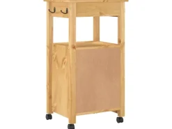 vidaXL Küchenwagen MONZA 48x40x90 cm Massivholz Kiefer Modell 9
