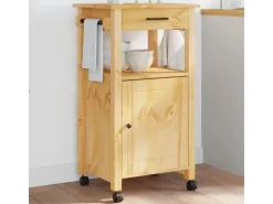 vidaXL Küchenwagen MONZA 48x40x90 cm Massivholz Kiefer Modell 9