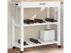 vidaXL Küchenwagen MONZA 84x40x90 cm Massivholz Kiefer Modell 16
