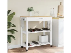 vidaXL Küchenwagen MONZA 84x40x90 cm Massivholz Kiefer Modell 16