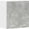 vidaXL Küchenwandschrank Betongrau 60x31x60 cm Holzwerkstoff 861228