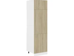 vidaXL Kühlumbauschrank Sonoma-Eiche 60x57x207 cm Holzwerkstoff Modell 1