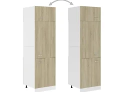 vidaXL Kühlumbauschrank Sonoma-Eiche 60x57x207 cm Holzwerkstoff Modell 1