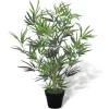 vidaXL Künstlicher Bambusbaum mit Topf 80 cm