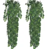 vidaXL Künstlicher Efeu Grün 90 cm 2 Stück