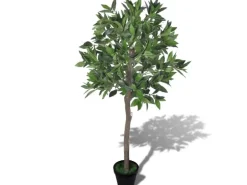 vidaXL Künstlicher Lorbeerbaum mit Topf 120 cm