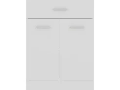 vidaXL Schubunterschrank Weiß 60x46x81,5 cm Holzwerkstoff
