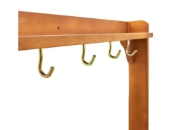 vidaXL Servierwagen Akazienolz Massiv 92 x 43,5 x 141,5 cm