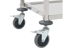 vidaXL 3-Stufiger Servierwagen 95x45x83,5 cm Edelstahl
