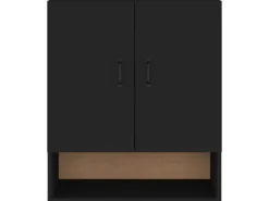 vidaXL Wandschrank Schwarz 60x31x70 cm Holzwerkstoff Modell 2
