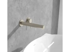 Villeroy & Boch Einhebel-Waschtischauslauf-Set Loop & Friends in Brushed Nickel Matt