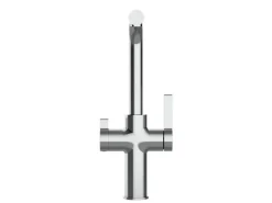 VIZIO 4 Wege Wasserhahn Küchenarmatur FC mit 360° Schwenkbarem L Auslauf Verchromt