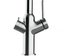 VIZIO 3 Wege Wasserhahn Küchenarmatur BOD mit 360° Schwenkbarem Auslauf Abnehmbare 2 Strahl Handbrause Verchromt