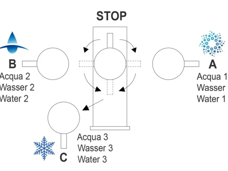 VIZIO 5 Wege Wasserhahn Küchenarmatur Edelstahl Massiv mit 360° Schwenkbarem Auslauf Abnehmbare 2 Strahl Handbrause PVD Schwarz Matt