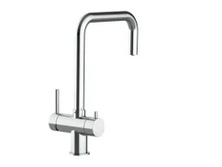 VIZIO NIEDERDRUCK 3 Wege Wasserhahn Küchenarmatur Edelstahl Massiv 360° Schwenkbarem N Auslauf Hochglanz Poliert