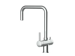 VIZIO NIEDERDRUCK 3 Wege Wasserhahn Küchenarmatur Edelstahl Massiv 360° Schwenkbarem N Auslauf Hochglanz Poliert