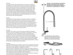 VIZIO Niederdruck Wasserhahn Vorfenster Küchenarmatur Umklappbar 6 CM mit 360° Schwenkbarem L Auslauf Verchromt