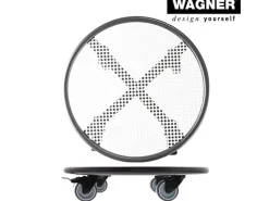 Wagner design Pflanzenroller GH 7017 Ø 38 cm x 8 cm Schwarz-Weiß
