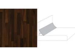 Wandabschlussleiste Plus 300 x 3 cm Noce (BBL 714)