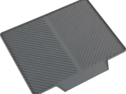 Wenko Abtropfmatte Nelia Maxi Kunststoff 40 cm x 35 cm Grau