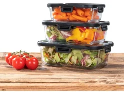 Wenko Glas Frischhaltedose Steel Black Outdoor Kitchen 1,5 l