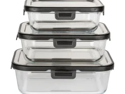 Wenko Glas Frischhaltedose Steel Black Outdoor Kitchen 1,5 l