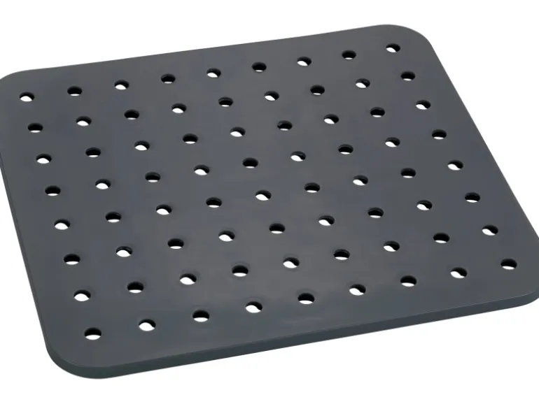 Wenko Spülbeckeneinlage Kristall Eckig 27,5 cm x 1 cm x 31 cm Grau