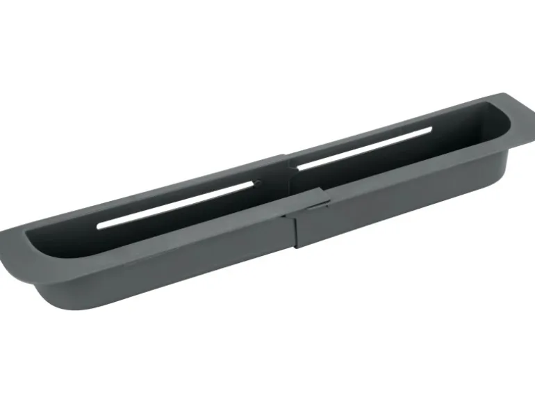 Wenko Spülorganizer Fino Ausziehbar bis 49,5 cm x 5,5 cm x 8,5 cm Grau