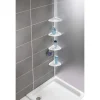 Wenko Teleskop-Regal Opal Stahl Weiß lackiertes Metall 19,5 x 85-250 x 26 cm