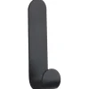 Wenko Wandhaken Monel Edelstahl 1,8 cm x 10,5 cm x 2 cm Schwarz-Matt 2 Stück