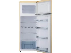 Wolkenstein Retro-Kühl-Gefrierkombination GK212.4RT Creme EEK: E