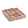 Zeller Besteckkasten Gummibaum 6 cm x 43 cm x 34 cm Natur