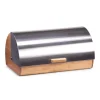 Zeller Brotkasten Bambus/Edelstahl 18,5 cm x 25 cm x 38,5 cm Silber