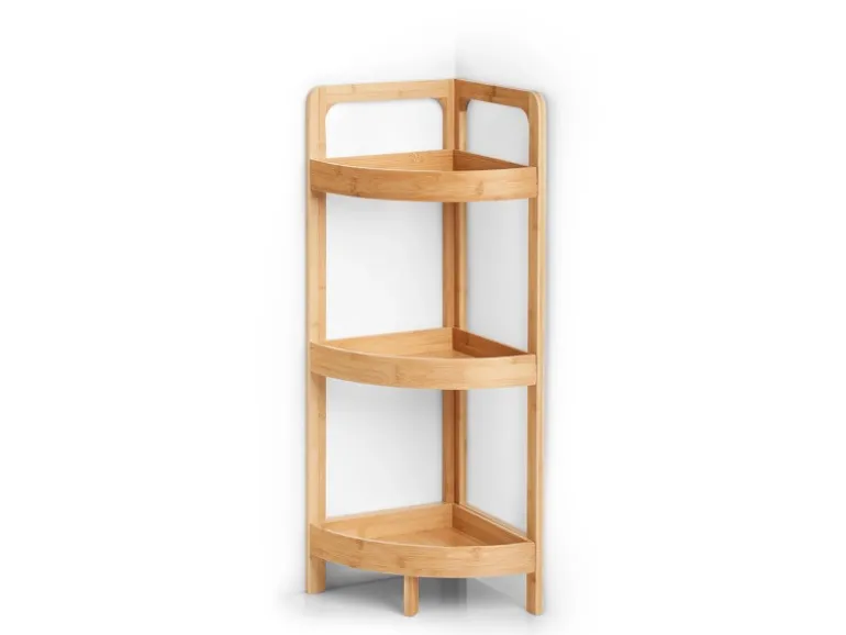 Zeller Eckregal Bambus 85 cm x 29 cm x 29 cm