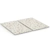 Zeller Herdabdeck-/Schneideplatten-Set Terrazzo 2-teilig Bunt